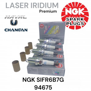 Свеча зажигания NGK Laser Iridium SIFR6B7G (артикул 94675) иридиевая для Haval F7, F7x, Jolion 4WD, Changan CS75